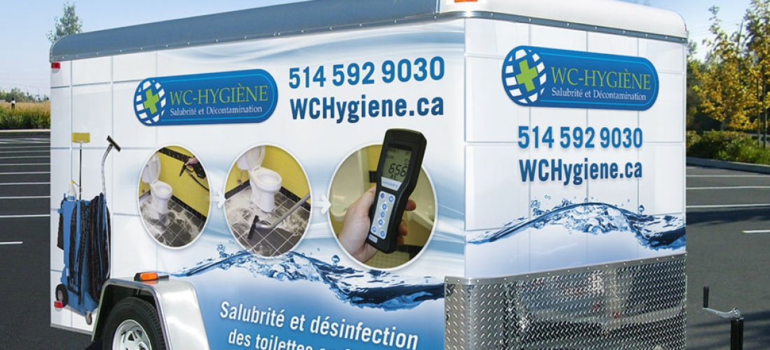 Vehicle graphics on trailer